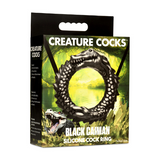 Black Caiman Silicone Cock Ring | Enhance Stamina and Intensity XR Brands