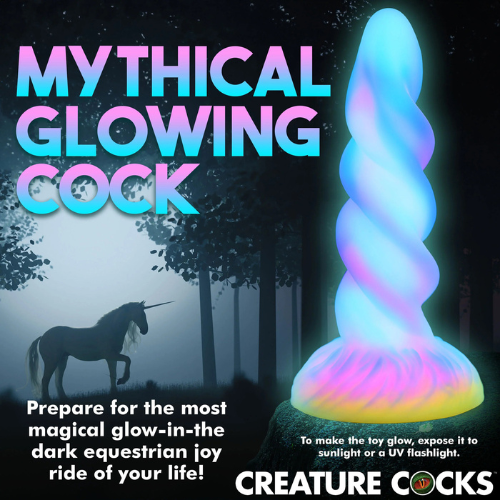 Moon Rider Glow-in-the-Dark Unicorn Dildo | Magical and Luminous Pleasure XR Brands