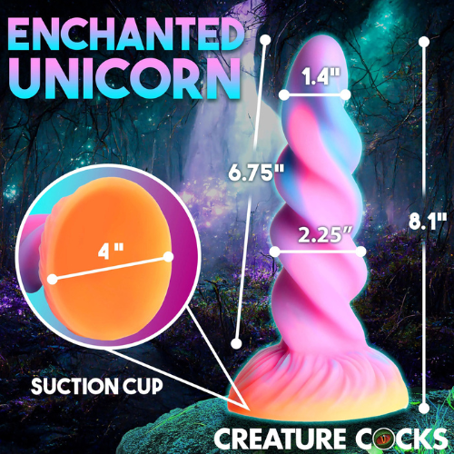 Moon Rider Glow-in-the-Dark Unicorn Dildo | Magical and Luminous Pleasure XR Brands