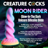 Moon Rider Glow-in-the-Dark Unicorn Dildo | Magical and Luminous Pleasure XR Brands