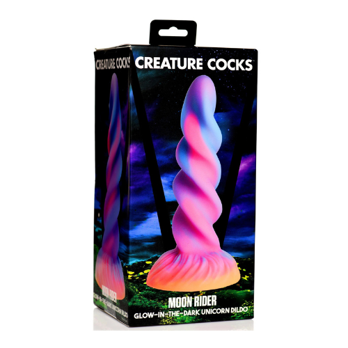 Moon Rider Glow-in-the-Dark Unicorn Dildo | Magical and Luminous Pleasure XR Brands