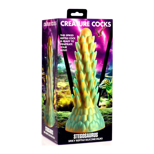 Stegosaurus Spiky Reptile Silicone Dildo | Prehistoric Pleasure with a Twist XR Brands