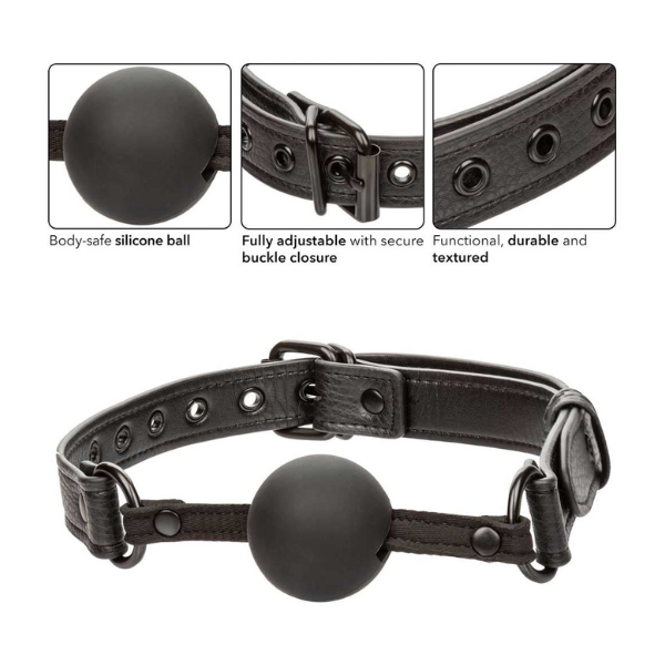 Nocturnal Collection Ball Gag | Premium Comfort and Control for Sensory Play CalExotics