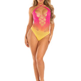 Ombre Halter Bodysuit - One Size - Sunset LA-89328SUNSOS