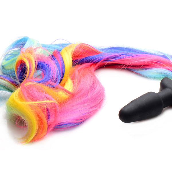 Rainbow Pony Tail Anal Plug TZ-AF641