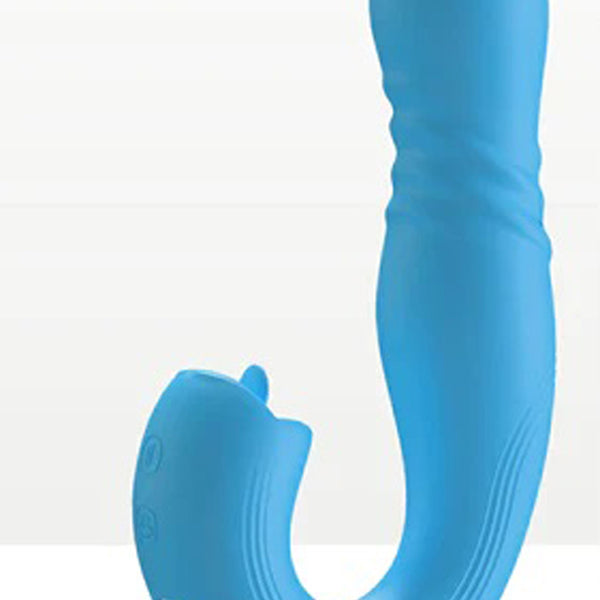 Joi Thrust 2 - App Controlled Thrusting G-Spot Vibrator - Blue H-VS-22-963BLU