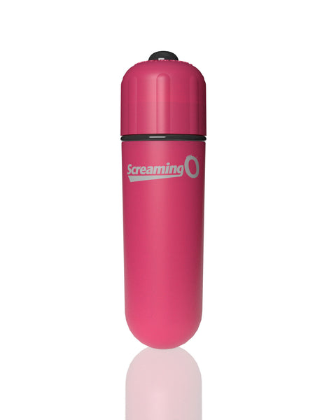 Screaming O 4b - Bullet - Super Powered One Touch  Vibrating Bullet - Strawberry SO-4BBUL-ST