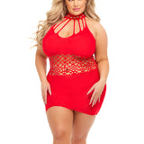 Rich B Phase Dress - Queen Size - Red PKL-25123XREDQ