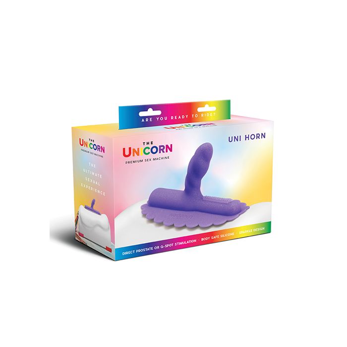 The Cowgirl Unicorn Uni Horn Silicone Attachment - Purple Capricho Adult Store