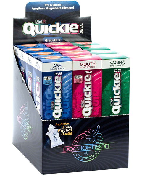 Quickies-to-Go - Display of 12 Ultraskyn Strokers DJ0682-00