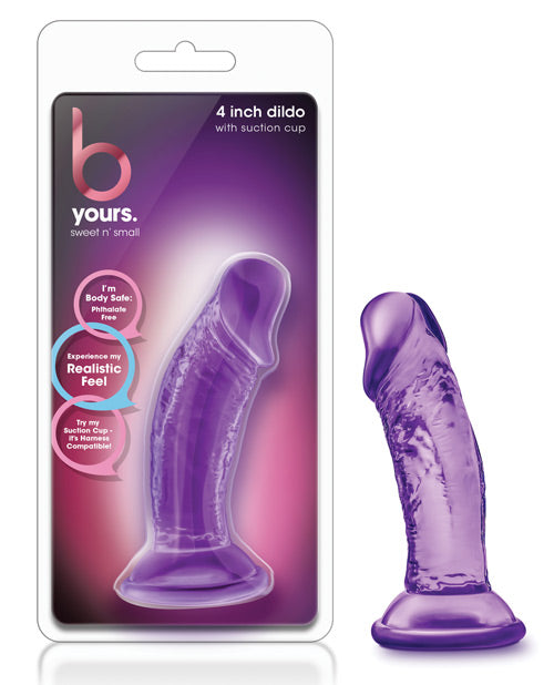 "Blush B Yours Sweet N Small 4"" Dildo W/ Suction Cup" Blush Novelties