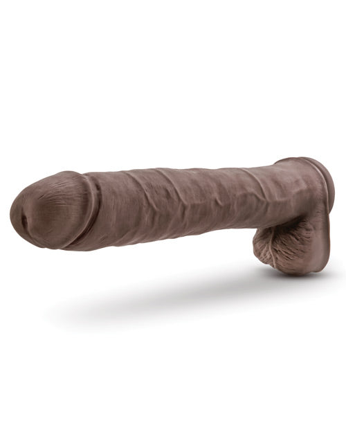 "Blush Au Naturel Daddy 14"" Sensa Feel Dual Density Dong W/suction Cup" Blush Novelties