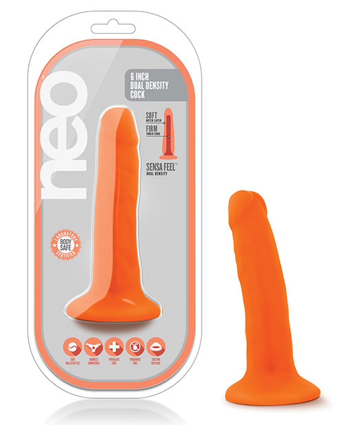 "Blush Neo Dual Density 6"" Cock" Blush Novelties