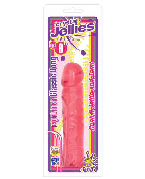 "Crystal Jellies 8"" Classic Dildo" Doc Johnson