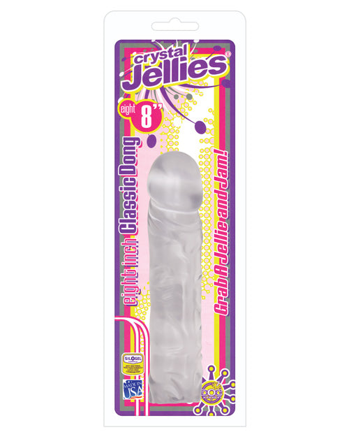 "Crystal Jellies 8"" Classic Dildo" Doc Johnson