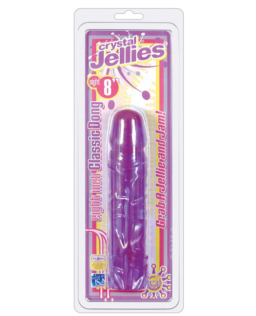 "Crystal Jellies 8"" Classic Dildo" Doc Johnson