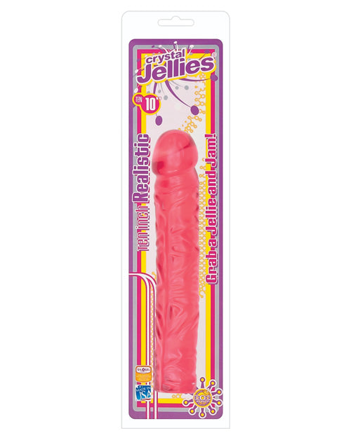 "Crystal Jellies 10"" Classic Dildo" Doc Johnson