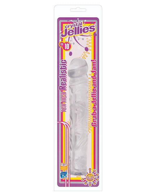 "Crystal Jellies 10"" Classic Dildo" Doc Johnson