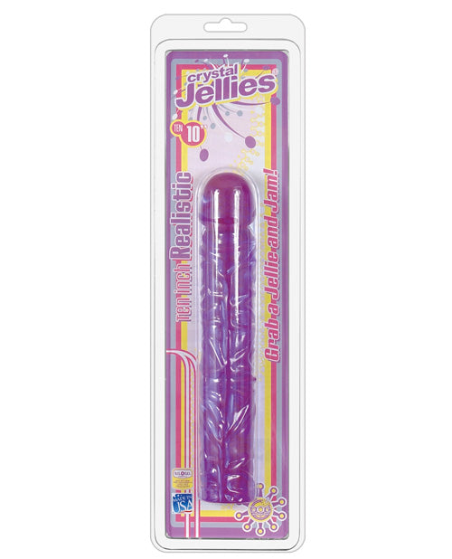 "Crystal Jellies 10"" Classic Dildo" Doc Johnson