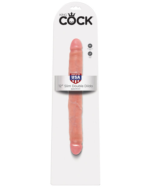 "King Cock 12"" Slim Double" Pipedream Products