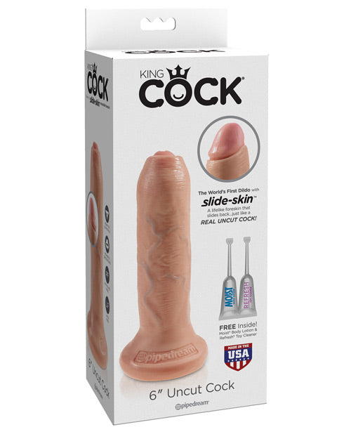 "King Cock 6"" Uncut Dildo" Pipedream Products