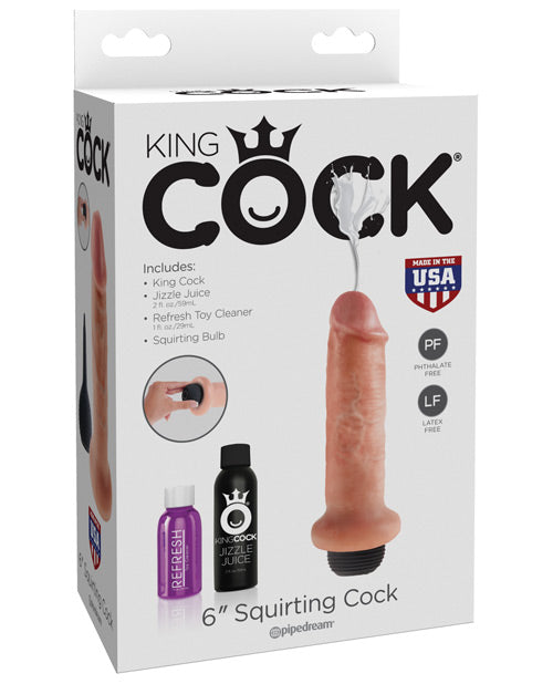 "King Cock 6"" Squirting Cock" Pipedream Products