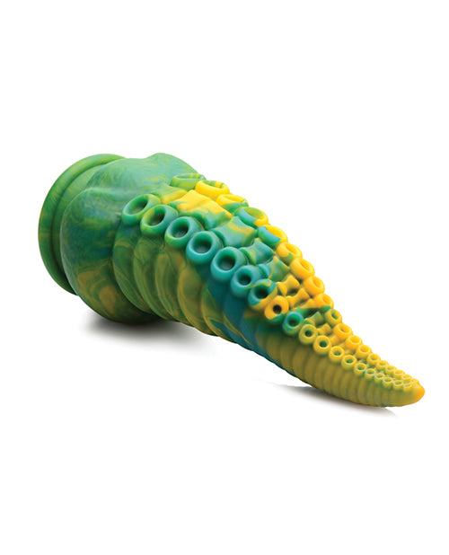 Creature Cocks Monstropus Tentacled Monster Silicone Dildo - Green/Yellow Xr LLC