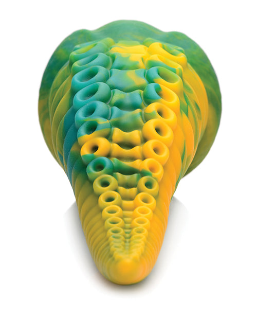 Creature Cocks Monstropus Tentacled Monster Silicone Dildo - Green/Yellow Xr LLC