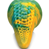 Creature Cocks Monstropus Tentacled Monster Silicone Dildo - Green/Yellow Xr LLC