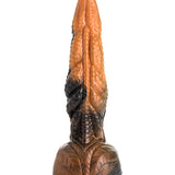 Creature Cocks Ravager Rippled Tentacle Silicone Dildo  - Orange/Black Xr LLC