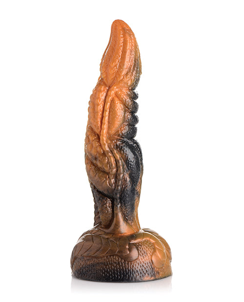 Creature Cocks Ravager Rippled Tentacle Silicone Dildo  - Orange/Black Xr LLC