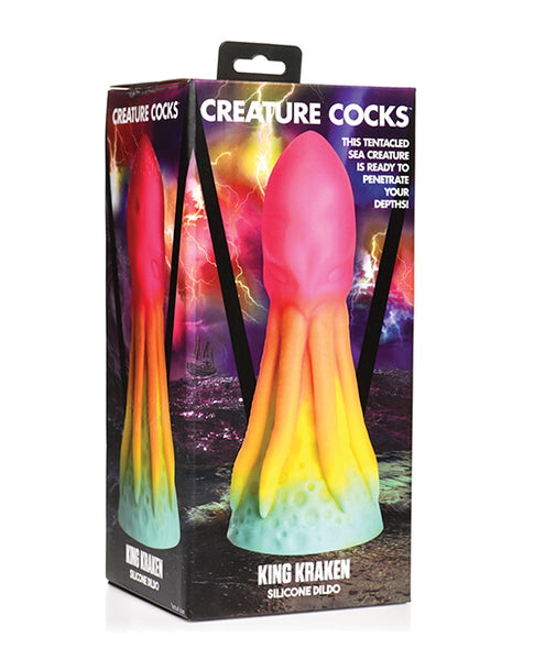 Creature Cocks King Kraken Silicone Dildo - Multi Color Xr LLC