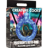 Creature Cocks Poseidon's Octo Silicone Cock Ring - Blue Xr LLC