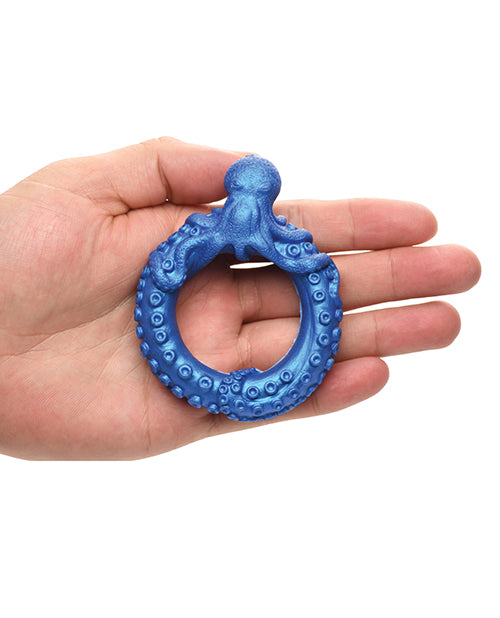 Creature Cocks Poseidon's Octo Silicone Cock Ring - Blue Xr LLC