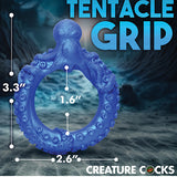 Creature Cocks Poseidon's Octo Silicone Cock Ring - Blue Xr LLC