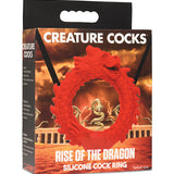 Creature Cocks Rise of the Dragon Silicone Cock Ring - Red Xr LLC