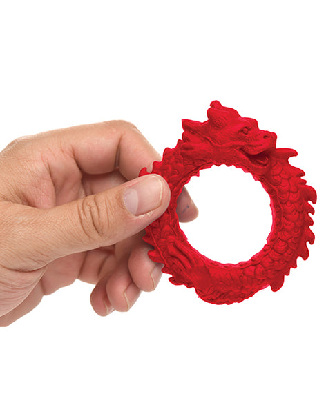 Creature Cocks Rise of the Dragon Silicone Cock Ring - Red Xr LLC