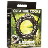 Creature Cocks Caiman Silicone Cock Ring - Black Xr LLC