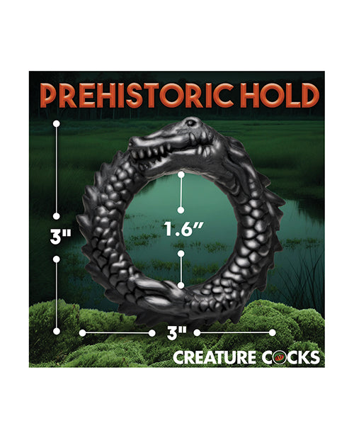 Creature Cocks Caiman Silicone Cock Ring - Black Xr LLC