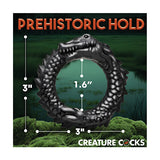 Creature Cocks Caiman Silicone Cock Ring - Black Xr LLC