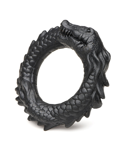 Creature Cocks Caiman Silicone Cock Ring - Black Xr LLC