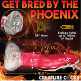 NO ETA Creature Cocks Resurrector Phoenix Squirting Silicone Dildo - Red/White Xr LLC