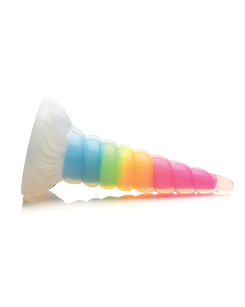 Creature Cocks Uni Glow in the Dark Silicone Dildo - Rainbow Xr LLC