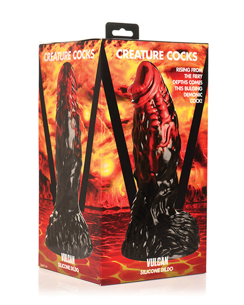 Creature Cocks Vulcan Silicone Dildo - Black/Red Xr LLC