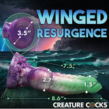 Creature Cocks Aqua Phoenix Silicone Dildo - Multi Color Xr LLC