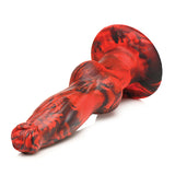 Creature Cocks Hell-Wolf Thrusting & Vibrating Silicone Dildo - Black/Red Xr LLC