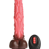 Creature Cocks Deluxe Centaur Thrusting & Vibrating Silicone Dildo w/Remote Control - Peach/Brown Xr LLC