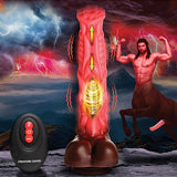 Creature Cocks Deluxe Centaur Thrusting & Vibrating Silicone Dildo w/Remote Control - Peach/Brown Xr LLC