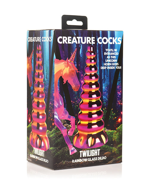 Creature Cocks Twilight Rainbow Glass Dildo Xr LLC