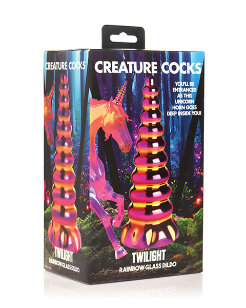 Creature Cocks Twilight Rainbow Glass Dildo Xr LLC